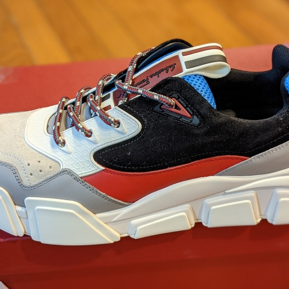 Mens Salvatore Ferragamo "Booster Willy" Sneakers - Picture 5 of 6